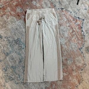 Y2K linen pants  Size 3 lace indie boho fairy summer